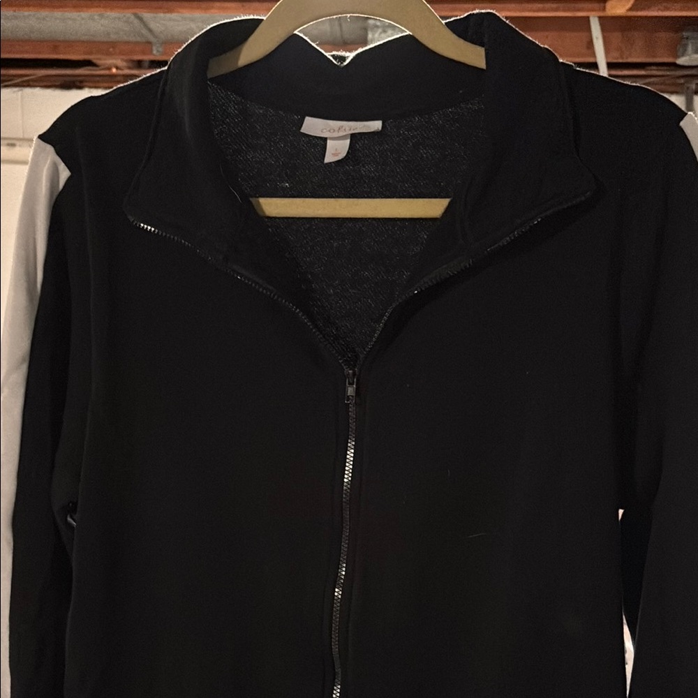 Calvin Klein Black and White Bomber Jacket